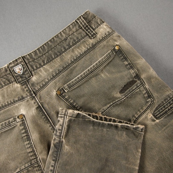 Kuhl Other - Kuhl Rydr Pants Mens 34x32 Vintage Patina Dye Brown Rugged Workwear 5016